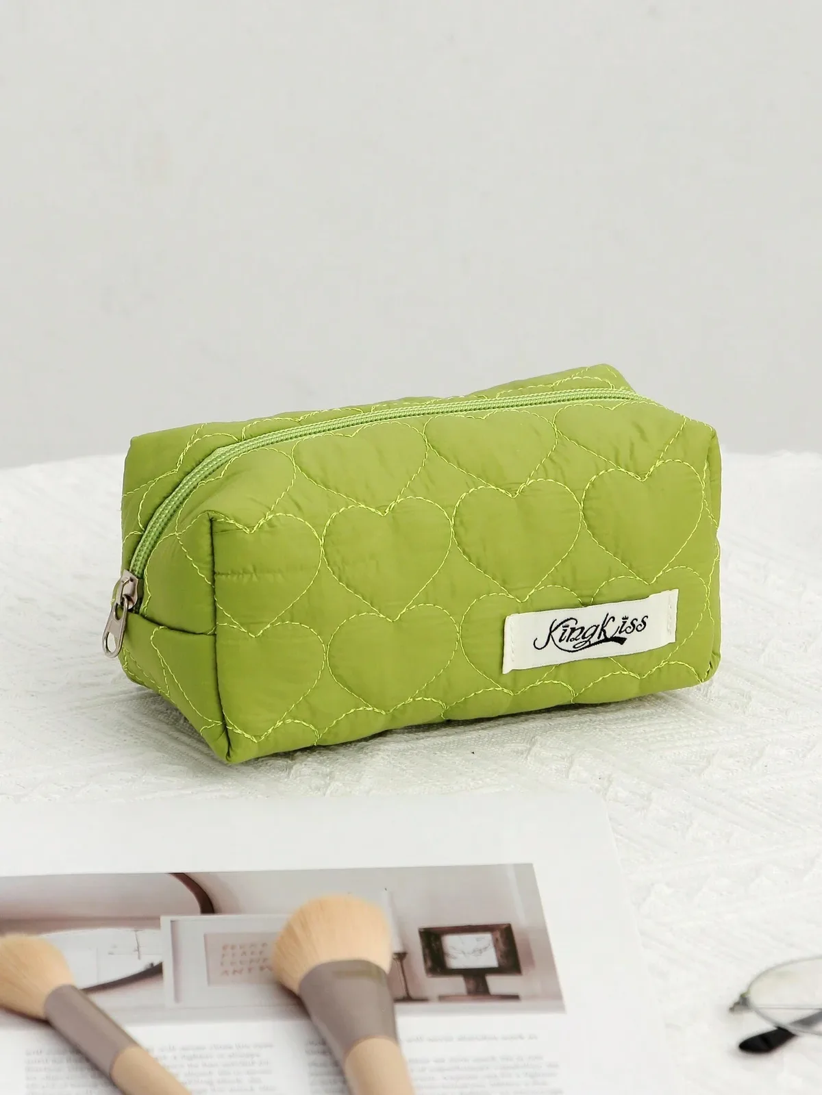 trousse de maquillage douce en forme de cœur, sac à cosmétiques décontracté, cubes d'emballage portables de vacances, voyage pour femmes, cadeau de printemps et d'été, sac de soins de la peau