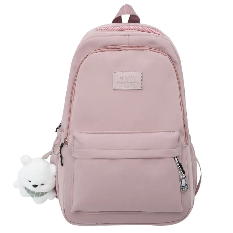 sac à dos de grande capacité étanche pour femme, cartable pour ordinateur portable, sacs d'école, sac de livre de voyage pour fille mignonne, mode féminine, nouveau