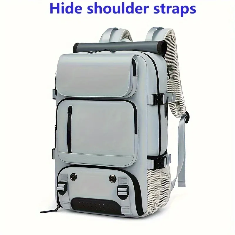sac à dos de voyage pour femme, sac à dos imperméable pour ordinateur portable de 16 pouces avec sac à chaussures, port de chargement usb caché, sac à dos de randonnée et de camping