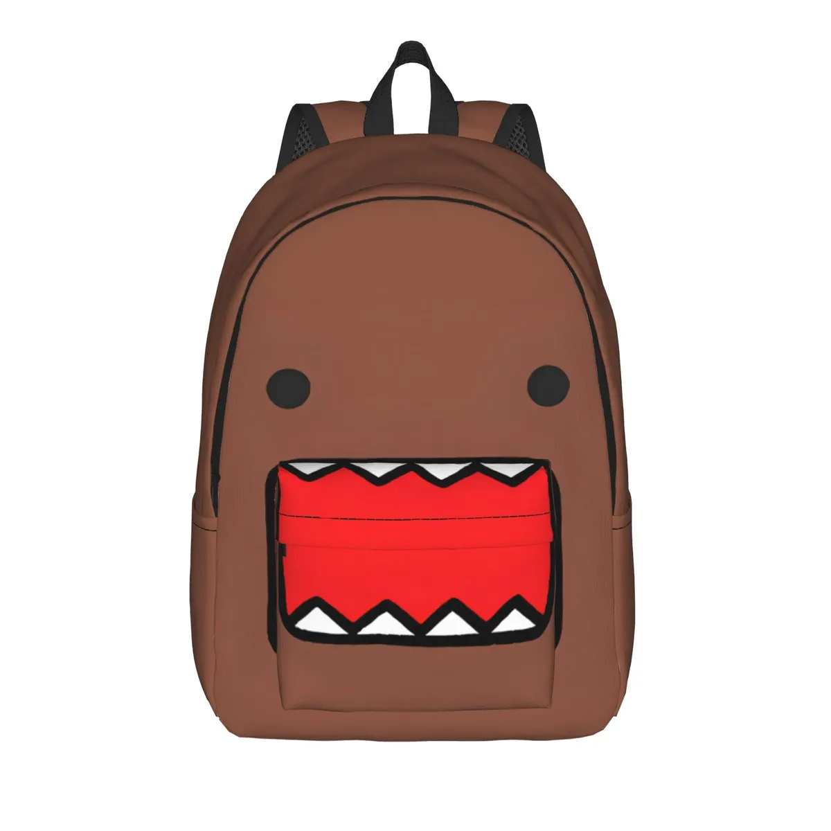 sac à dos domo kun face anime cool pour hommes et femmes, sac à dos de sport, étudiant, randonnée, voyage, meme, poupée, sac à dos de jour, sac à bandoulière pour ordinateur portable