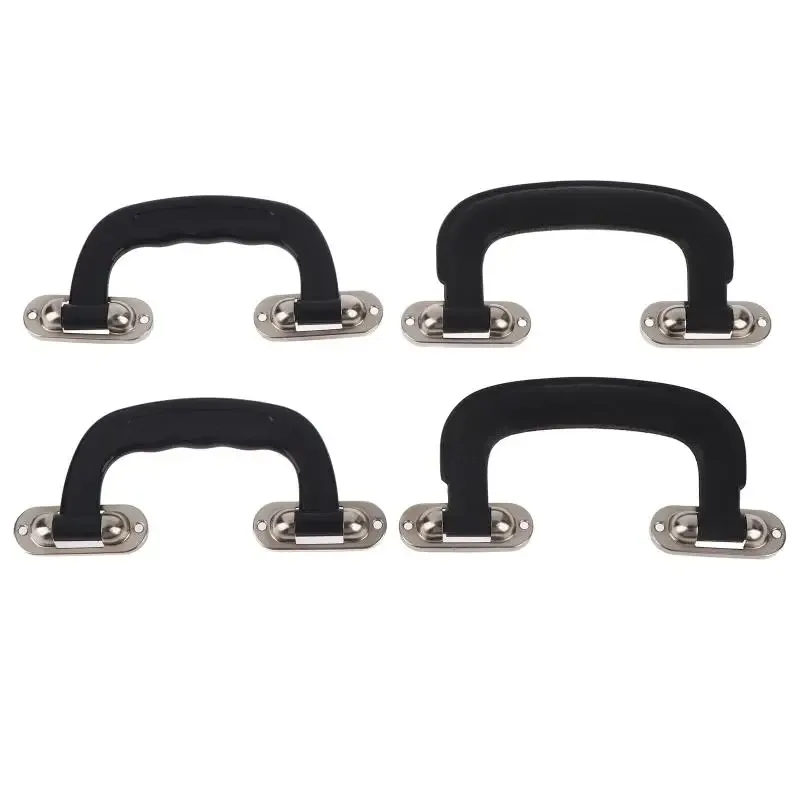 lot de 2 poignées noires en plastique compatibles avec plusieurs étuis pour guitare, valise ou boîte à outils