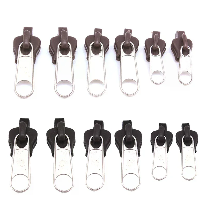 kit de réparation de fermeture éclair instantanée universelle, 6 pièces, curseur de fermeture éclair de remplacement pour bricolage couture