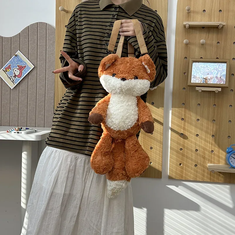 sacs à dos à motif de renard simple pour femmes, sac à beurre mignon, petite capacité décontractée, sacs fourre-tout shopper, nouveau