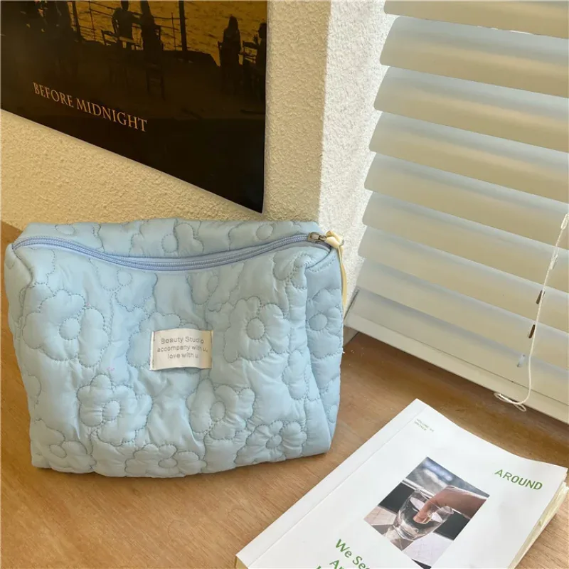 nouveau motif de fleur femmes trousse de maquillage articles de toilette organisateur de cosmétiques sac à fermeture éclair pochette de lavage de voyage sac cosmétique femme sacs de maquillage