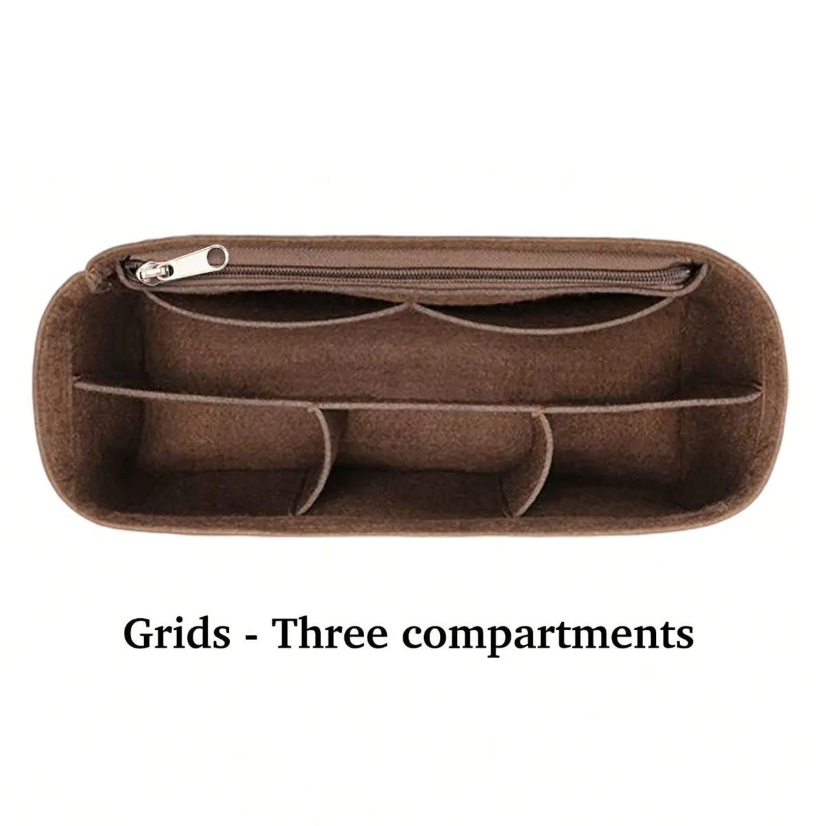 organisateur de sac fourre-tout en feutre, sac de rangement intérieur avec doublure, anti-déformation, insert intérieur multi-poches pour un rangement classifié