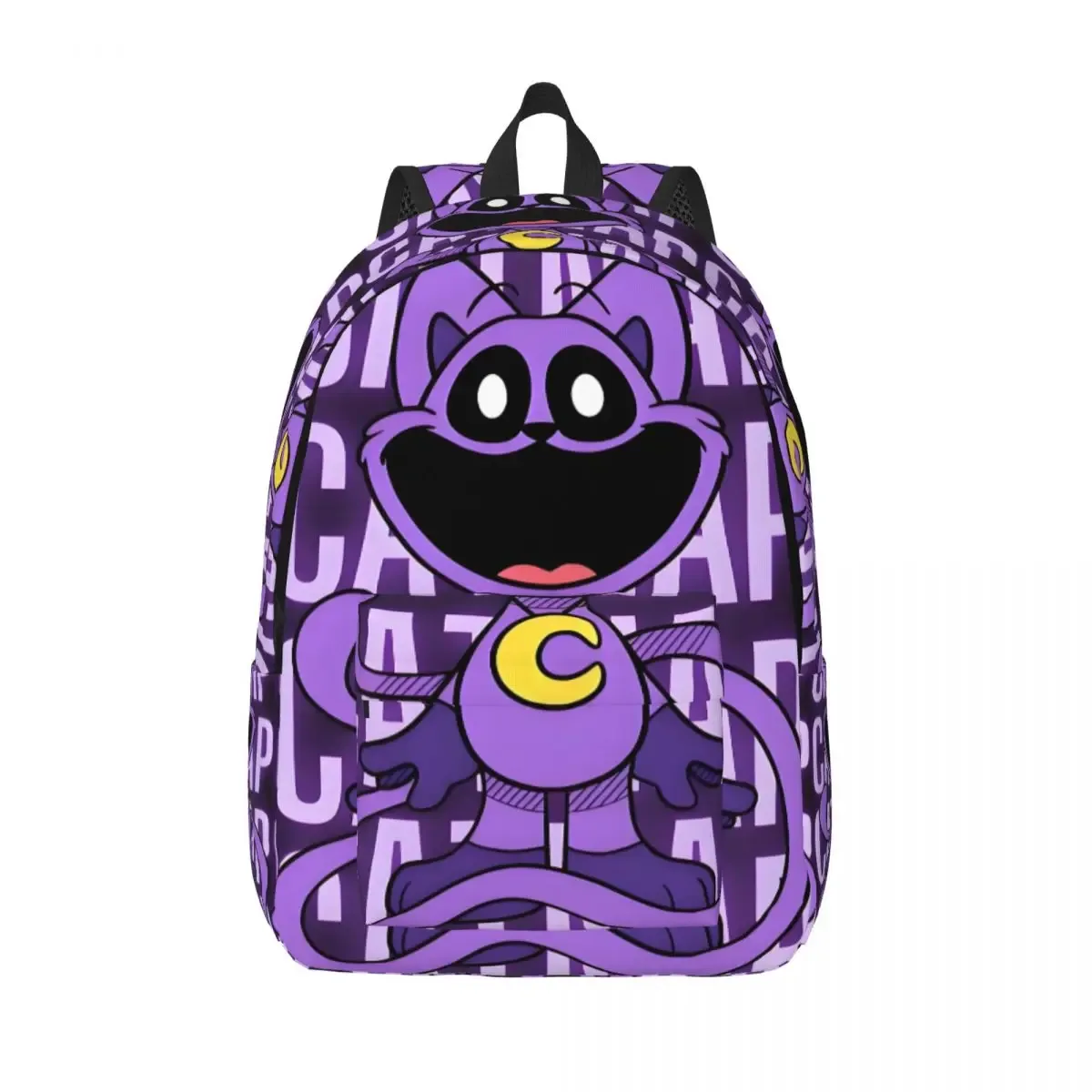 sac à dos en toile personnalisé avec impression 3d de créatures souriantes pour garçons et filles, sacs de voyage pour collège et école, sac à livres pour ordinateur portable de 15 pouces