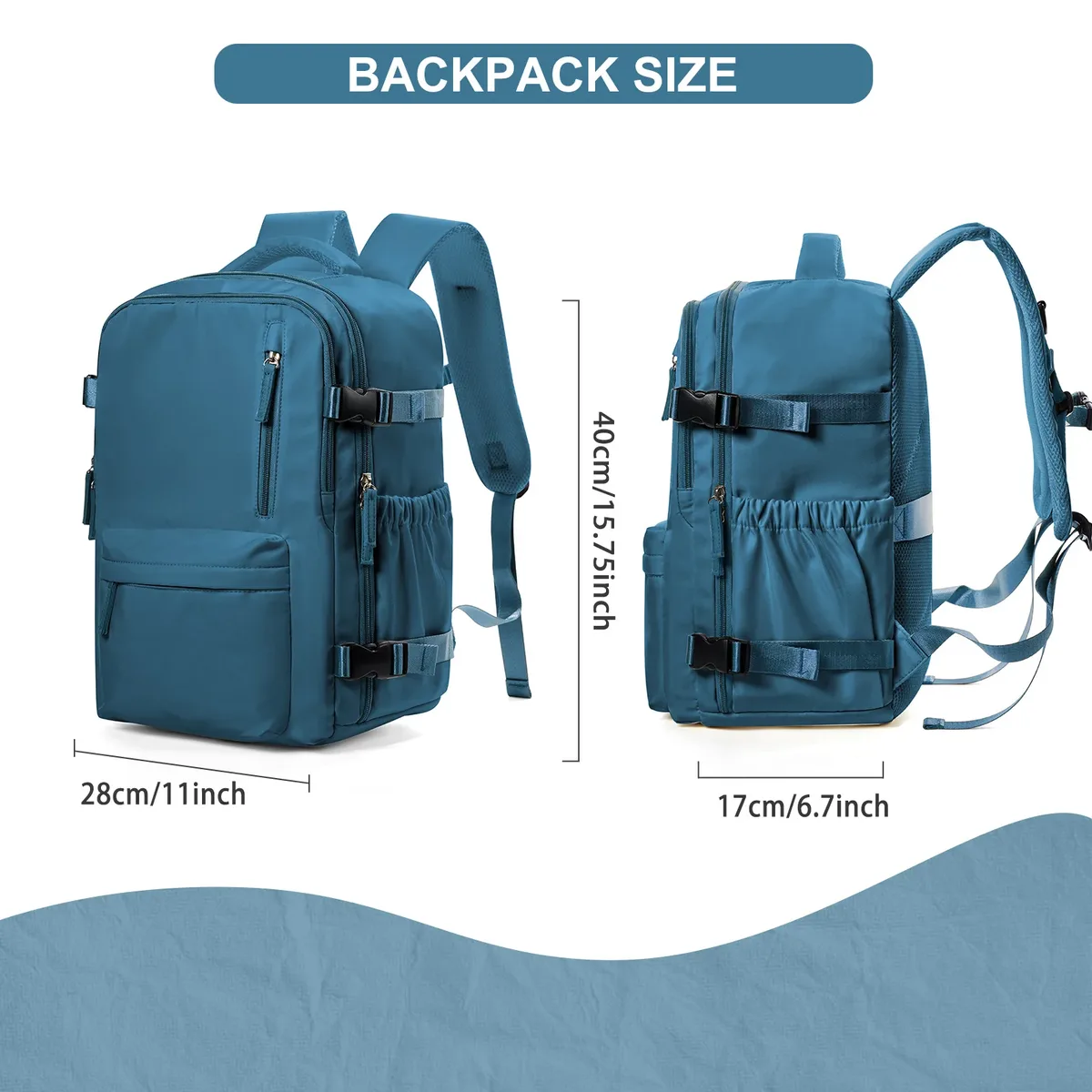 sac à dos pour hommes sac à dos de voyage sac de cabine taille ryanair 40x20x25 sac à dos grand cahier d'affaires étanche femme sac à dos cadeau