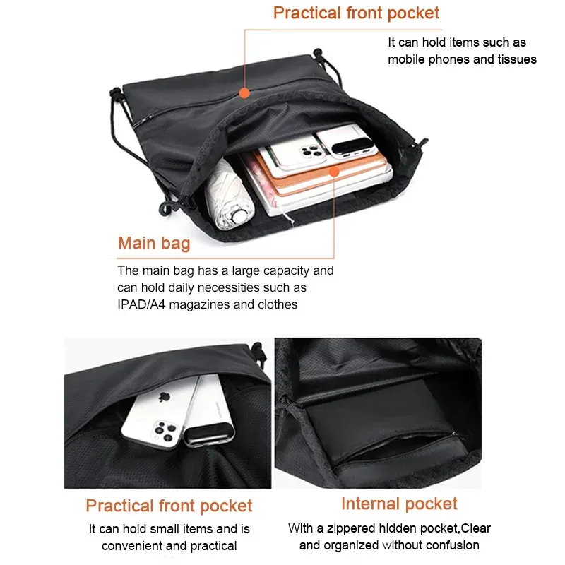 nouvelle pochette sac à cordon sac à dos sac à cordon pour enfants avec cordon de serrage pas de douleur sac de vêtements de sport scolaire lsd03