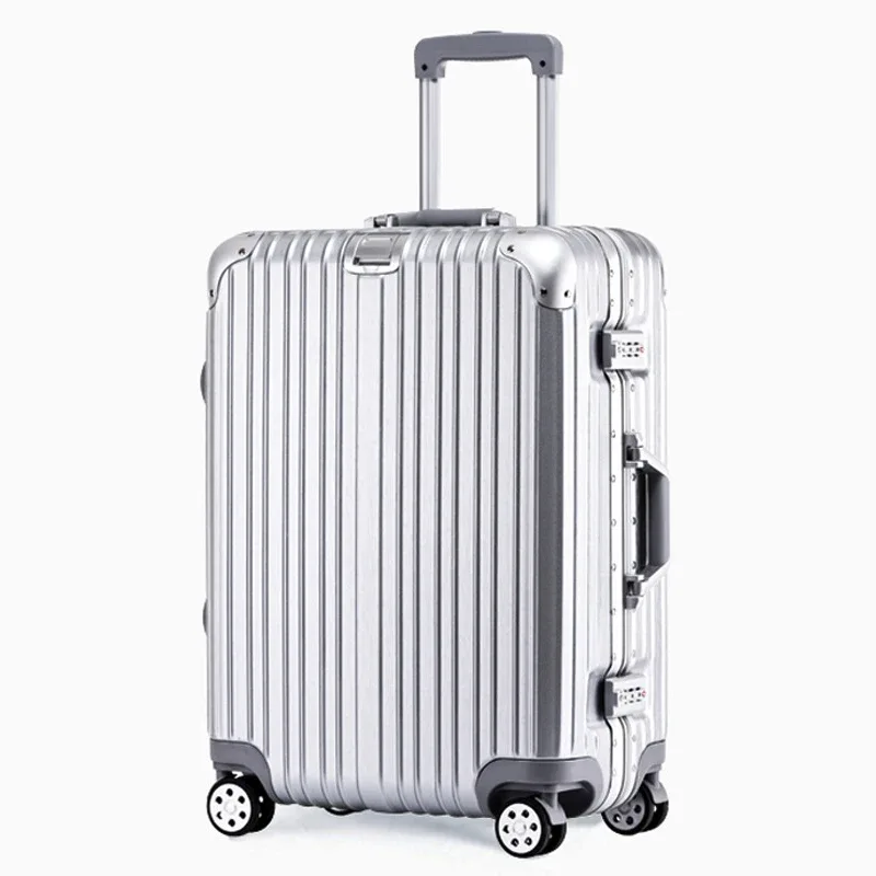 valise à cadre en aluminium 29 pouces tsa boîtier de chariot à serrure douanière roue universelle 20 "26" boîte d'embarquement à bagages valise de voyage