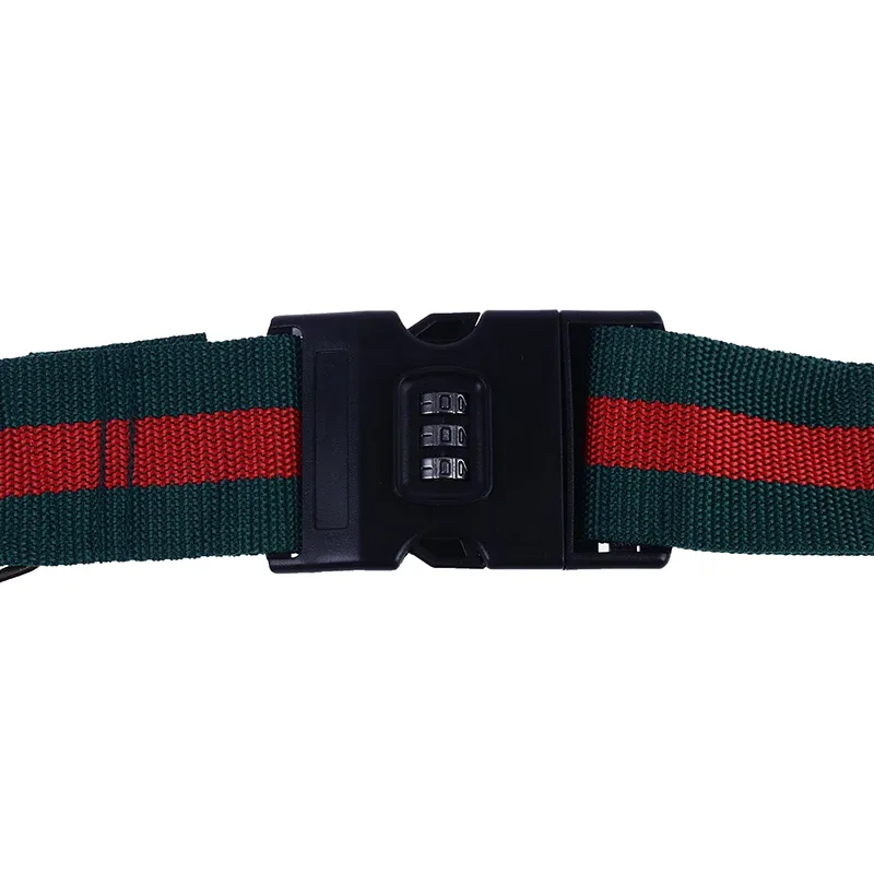 sangle de bagage en nylon à verrouillage par mot de passe, ceinture croisée, emballage réglable, sangle de bagage de voyage, environnement, 3 chiffres, 4.2m