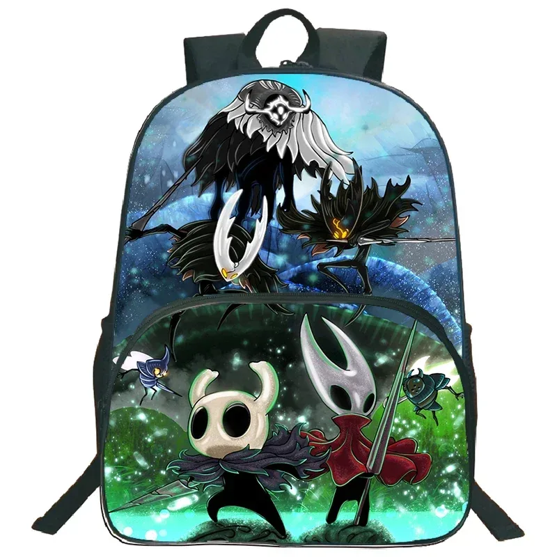 sac d'école léger sac à dos de chevalier creux jeu de dessin animé impression cartable pour enfants sac à dos de grande capacité garçons filles sac à dos de voyage
