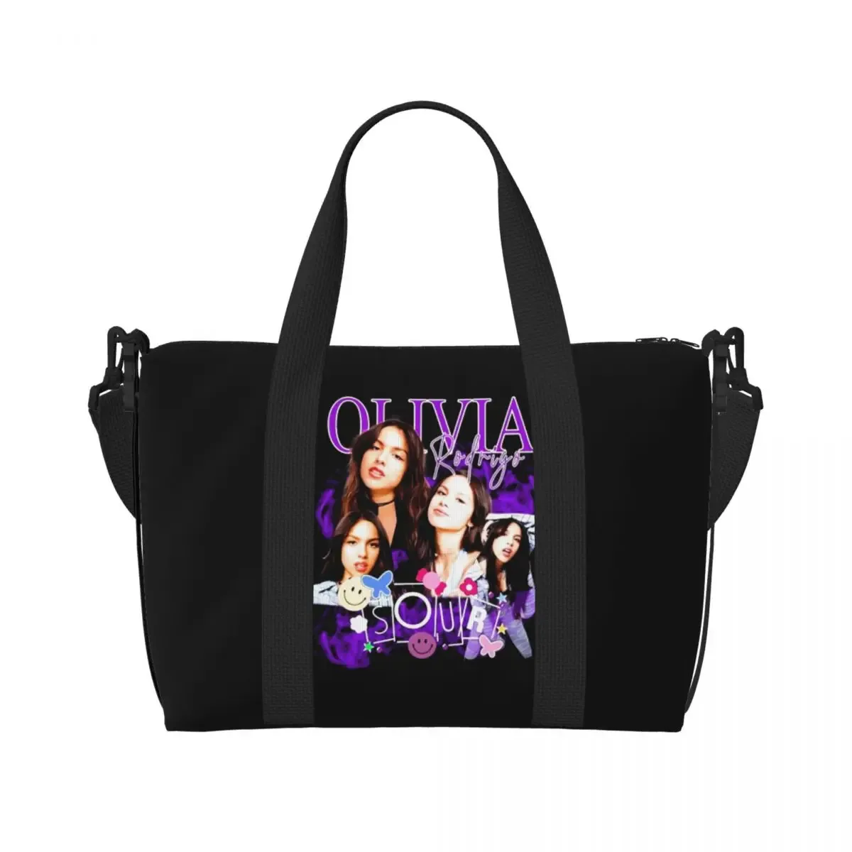 sac fourre-tout personnalisé olivia guts world tour pour femme, grande capacité, chanteuse américaine, auteurs-composeurs, salle de sport, plage, sacs de voyage, 2024
