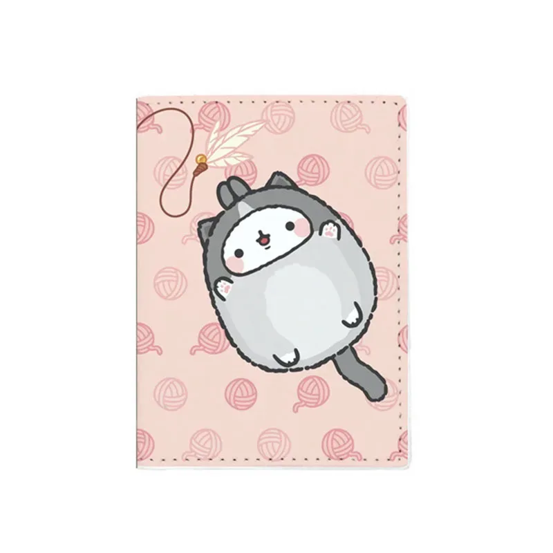 nouveau porte-passeport de dessin animé chat doux, en cuir pu de super qualité pour femmes et hommes, housse de passeport, porte-cartes d'identité