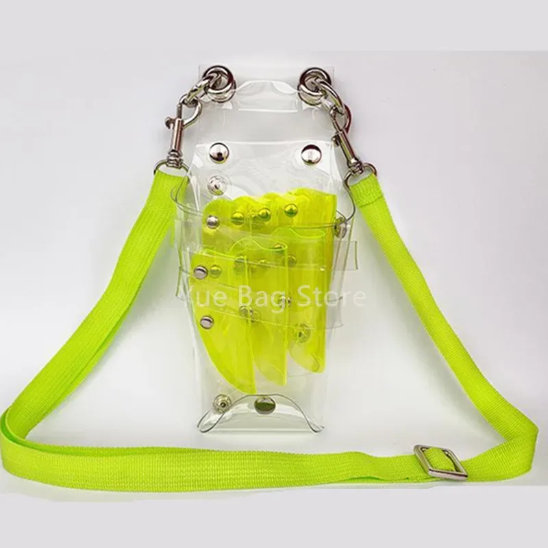 sac de rangement transparent pour ciseaux de coiffure, 1 pièce, 10 documents, étui de salon, support en poudres, sacoche, outil de coiffure, 2 #