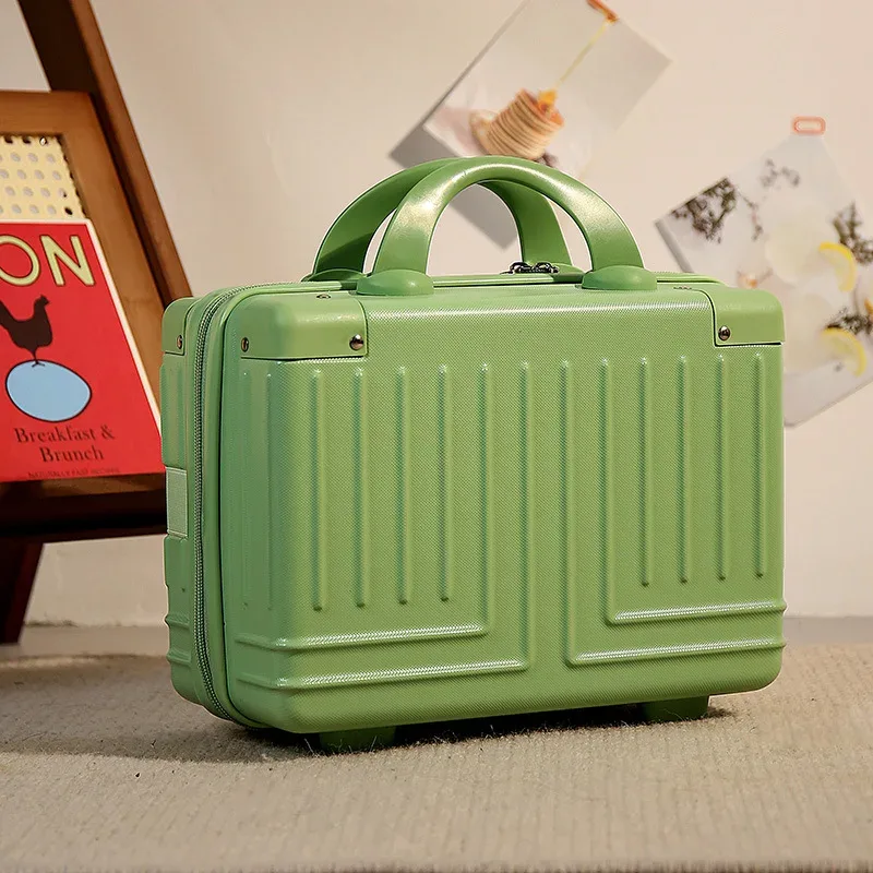 boîte de maquillage rétro pour femme, valise portable, sac à cosmétiques, voyage electrolux, valise de transport, 14 pouces