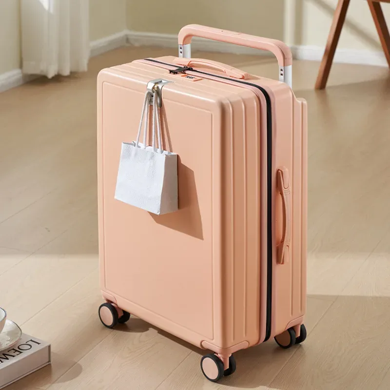 valise à roulettes large 20 pouces légère pour bagage cabine, valise de voyage multifonctionnelle 24/26 pouces grande capacité