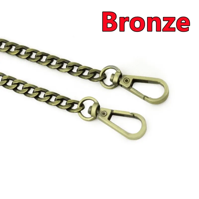 chaîne de sac en métal de haute qualité 40/120cm, sac tissé, sangle d'épaule en aluminium, sac à bandoulière, chaînes de remplacement en métal, accessoires
