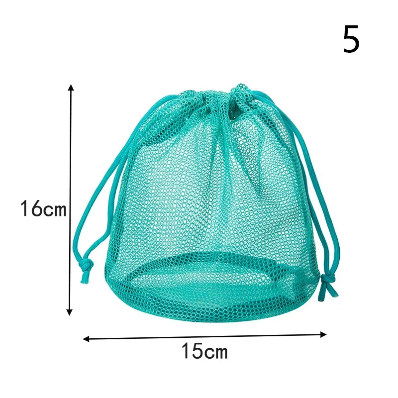 pochette de rangement en maille de nylon avec cordon de serrage, 1 pièce, pochette de voyage et d'activités de plein air polyvalente pour produits numériques, trousse de maquillage
