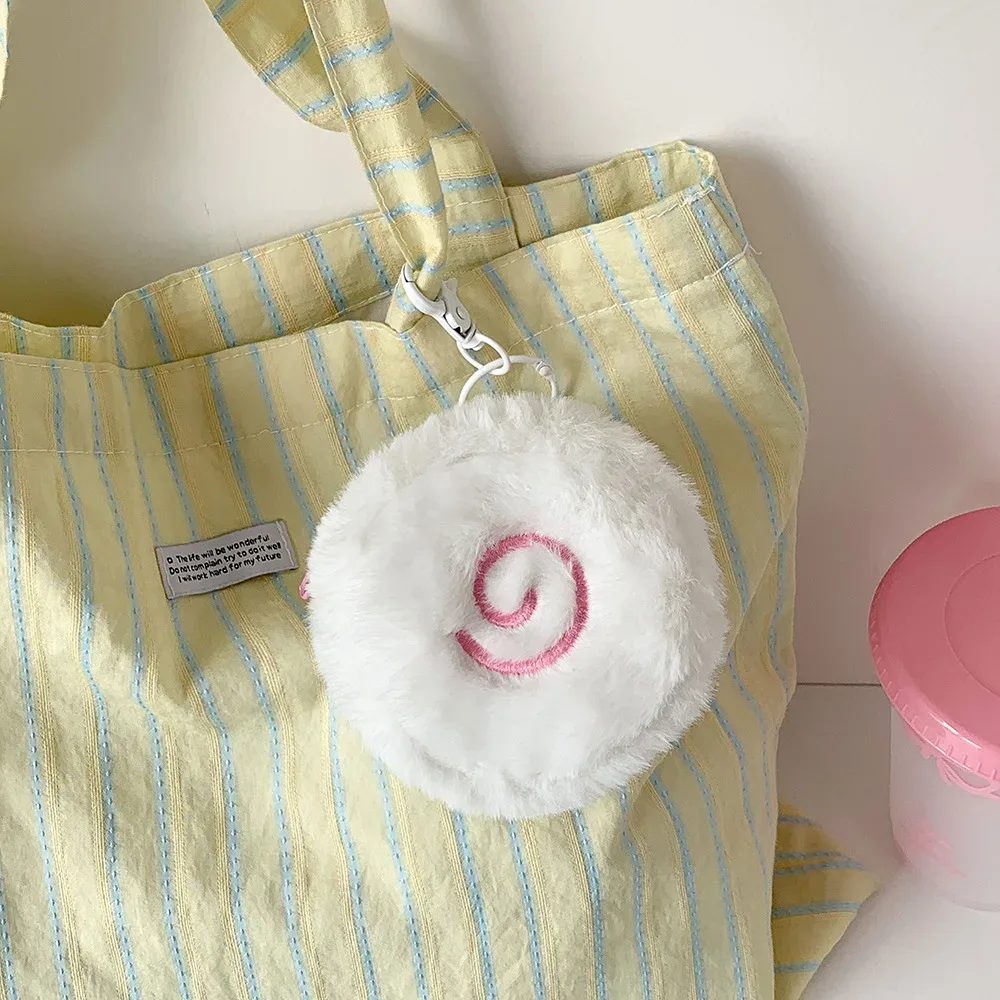 mignon dessin animé en peluche narutomaki sac à bandoulière pendentif mini portefeuille kawaii fille japonaise casque sac de rangement gâteau pièce de monnaie portefeuille cadeau