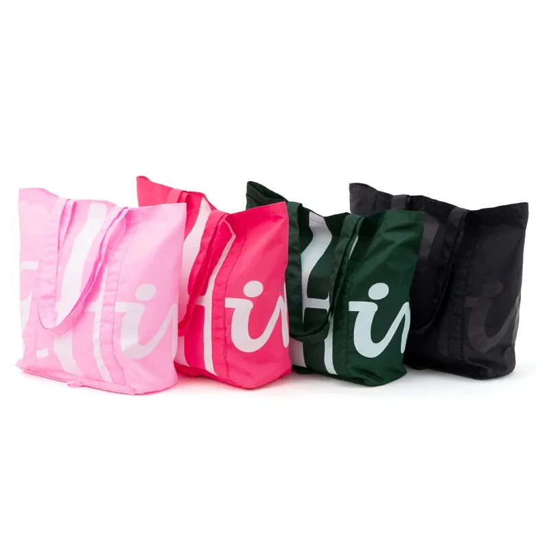 sac fourre-tout pliable en nylon de grande capacité pour femmes, sac de shopping réutilisable imperméable, sac de voyage, sac à main léger, sac à bandoulière
