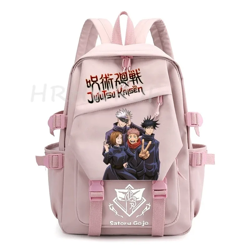 sac à dos anime jujutsu kaisen gojo satoru, grande capacité, pour ordinateur portable, école, voyage, pour femmes et hommes, mochilas décontractées