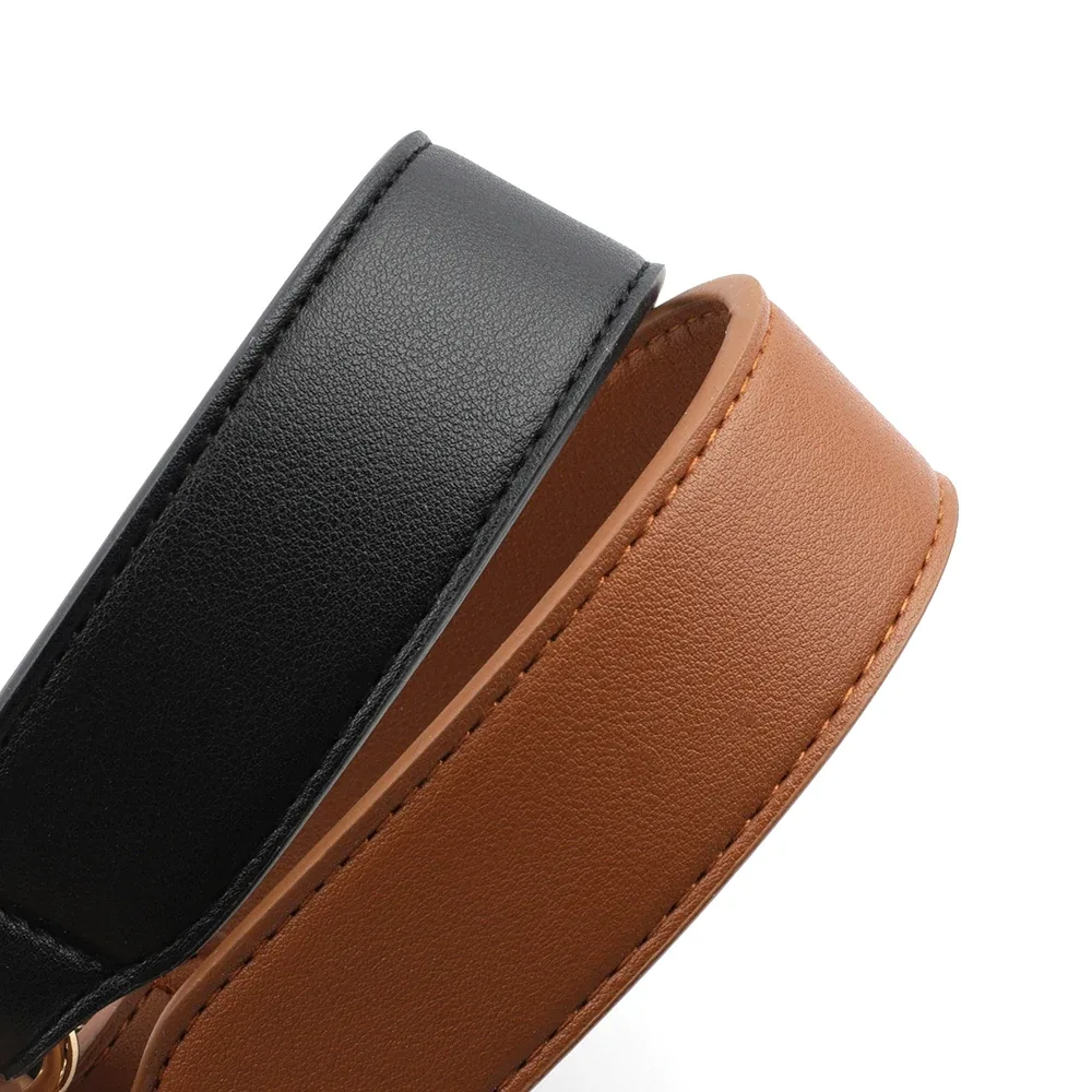 34cm sac bandoulière large sangle poignée ceinture bande femmes sac à main en cuir pu ceinture sangle amovible printemps anneau sac accessoires