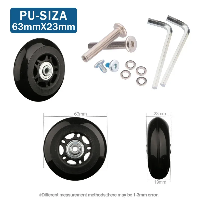 roues de remplacement universelles pour bagages de voyage, accessoires de réparation de valise, à la mode, 360 spinner