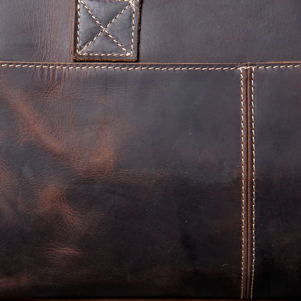 s.worker sac de voyage vintage en cuir véritable crazy horse sac polochon en cuir de vachette sac de week-end pour hommes sac de sport bagage à main