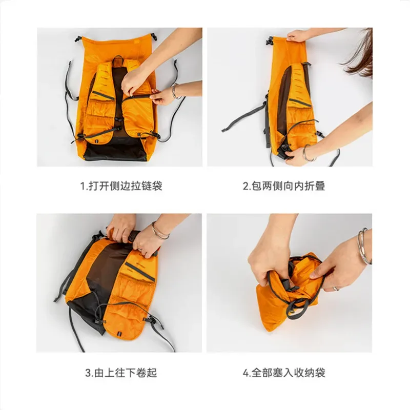 sac à dos imperméable ultra-léger pour la randonnée en plein air, le camping, le rafting, multifonctionnel, pliable, avec séparation humide/sec