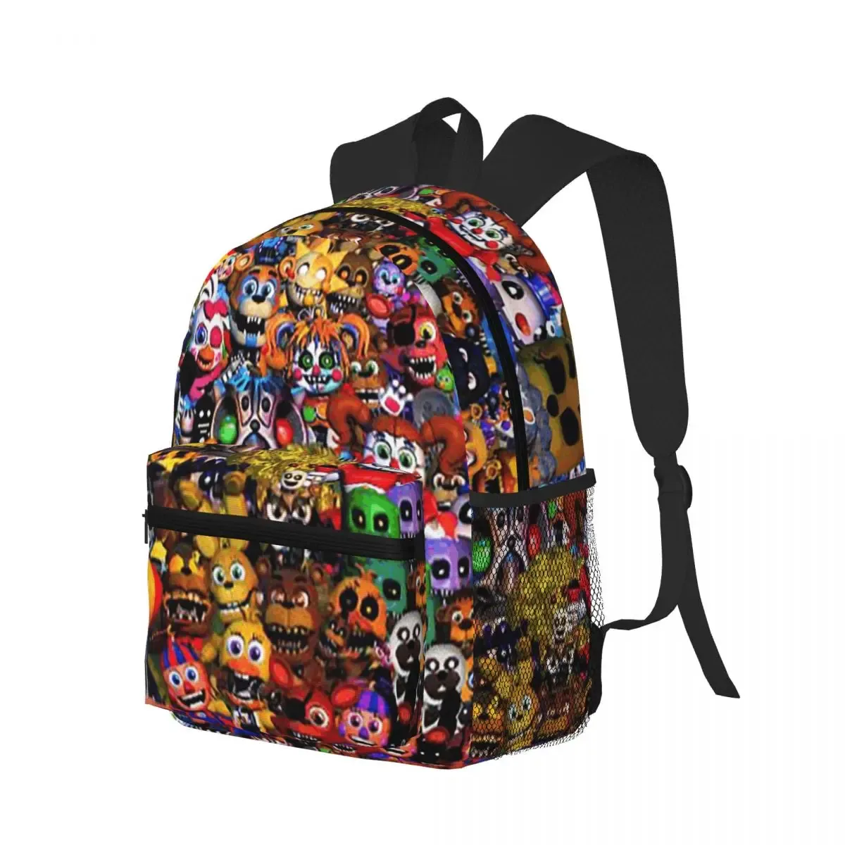 Kaawaii FNAF At Freddy's Sac à dos d'écolier, sac d'école, sac à dos de randonnée, sac à dos de voyage pour garçons et filles, sac à bandoulière