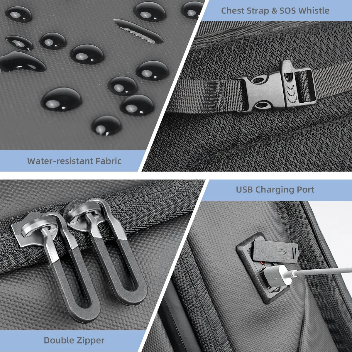 ian-sac à dos d'affaires de voyage pour homme, sac à dos pour ordinateur portable 17 pouces, sac à dos multifonctionnel antivol, sac de jour de week-end, grande capacité