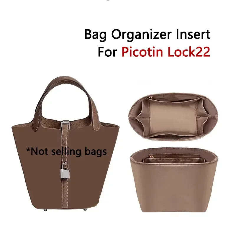 insert organisateur de sac pour picotin 18 22, facile à laver et à sécher rapidement, support de sac, rangement, modification intérieure, accessoires de sac