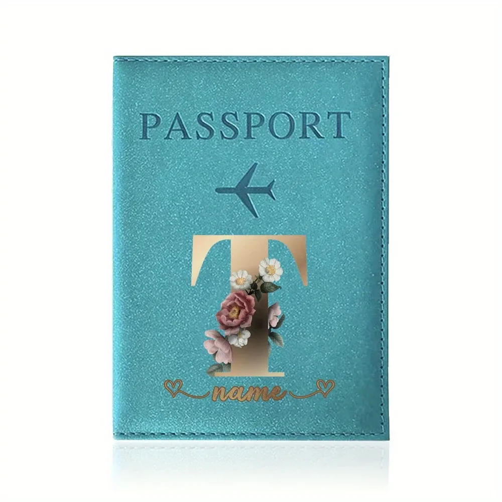 porte-passeport personnalisé avec nom personnalisable - capable d'imprimer des noms jusqu'à 26 lettres.