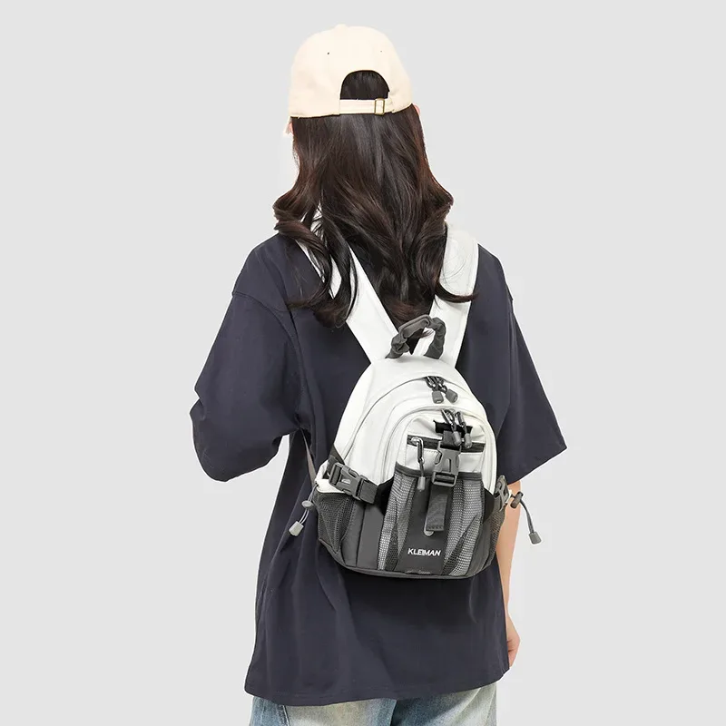 sac à dos tactique multifonction étanche pour hommes et femmes, sac de poitrine léger de voyage, mode japonaise, sac à dos de cyclisme