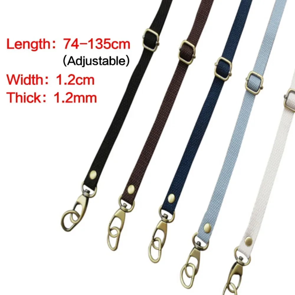 Sangle de sac en toile renforcée pour femme, ceinture de sac à bandoulière, rivet réglable, sangles de remplacement, mode, 130cm