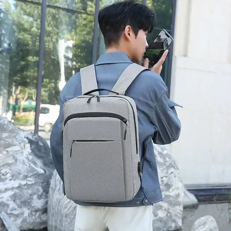 Sacs à dos légers simples et décontractés à Double épaule, sac à dos de voyage pour hommes, sac pour ordinateur portable de grande capacité