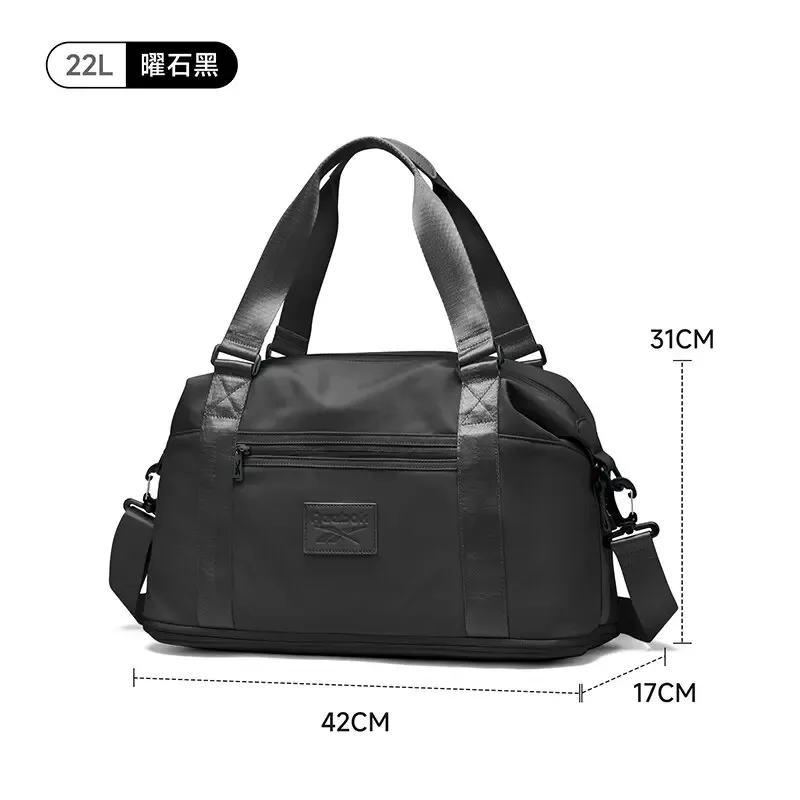 sac de voyage extensible de grande capacité reebok unisexe pour hommes et femmes, sac de transport 30l, sac de week-end, sac de voyage pour la nuit.