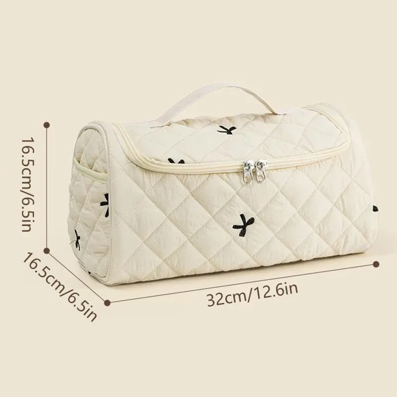 étui de voyage matelassé pour airwrap, sac de voyage pour outils capillaires en coton, sacs de rangement suspendables avec crochet de suspension