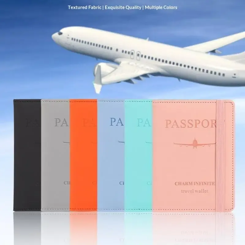 étui de protection imperméable pour passeport, en cuir pu, portefeuille pour cartes de crédit, joli porte-passeport pour femmes/hommes