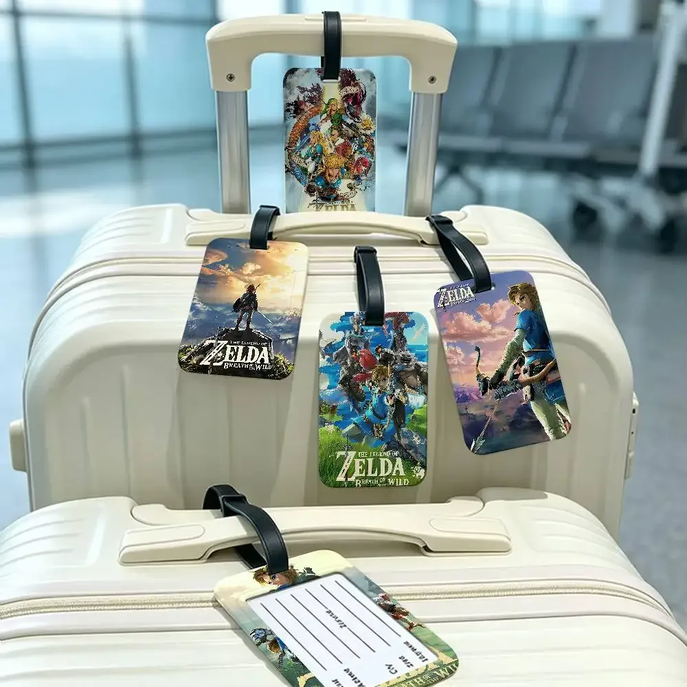 étiquette de bagage imperméable en pvc, porte-carte d'informations anti-perte, jeu the legend of zelda
