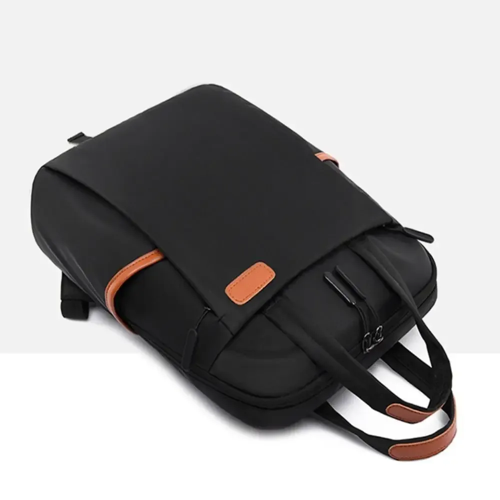 sac à dos pour ordinateur portable en tissu oxford, noir/kaki/rose/beige, imperméable, style décontracté, grande capacité, sac de voyage, extérieur