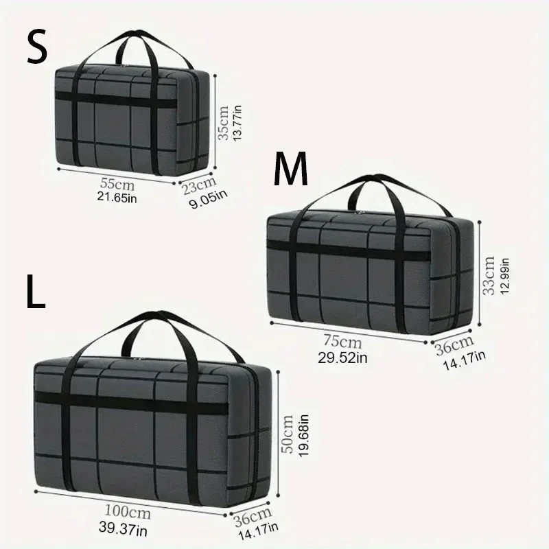 sac à bagages mobile étanche de grande capacité, sac de voyage extra pliable, organisateur de vêtements pliable et anti-poussière, sacs de rangement