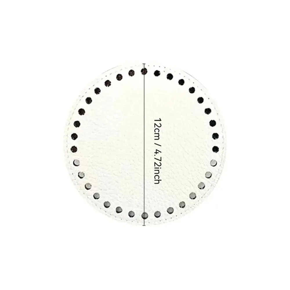 pièces de sac en cuir faites à la main, fond de sac rond, accessoires de bricolage, sacs à bandoulière initiés, nouveau, 12cm