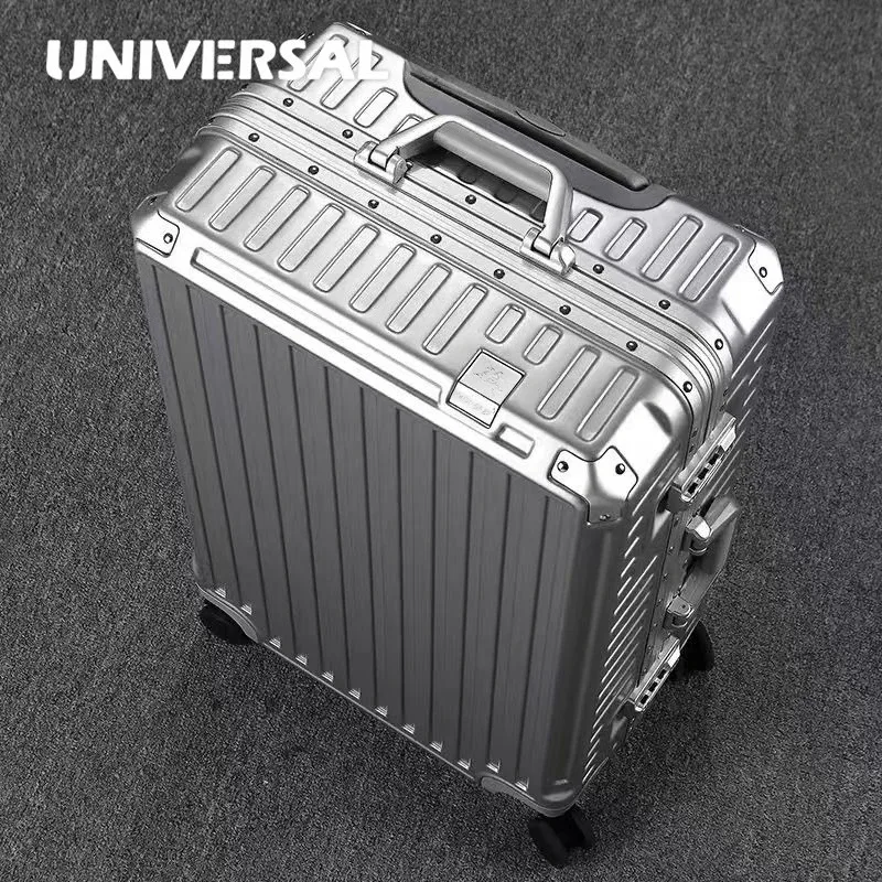 valise little diamond, cadre en aluminium massif, boîte de voyage résistante aux rayures et à l'usure, valise rigide, valise de cabine silencieuse, universelle