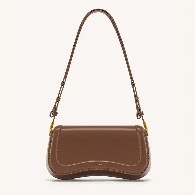jwpei pudding bag joy sac à bandoulière réglable à une épaule pour femme, cuir véritable 1c56, simple et décontracté