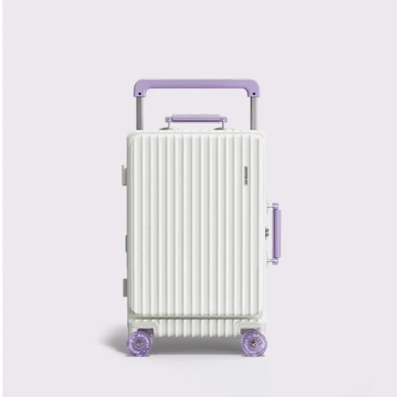 Nouveau Bagage 20 pouces valise à main ouverture latérale valise de voyage cadre en aluminium boîtier de chariot 30 pouces bagages de grande capacité