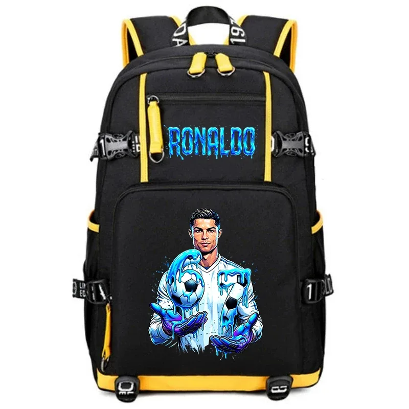 cr7 ronaldo 67 sac à dos imprimé de grande capacité pour étudiants, adolescents, enfants, sac à dos de voyage pour l'école