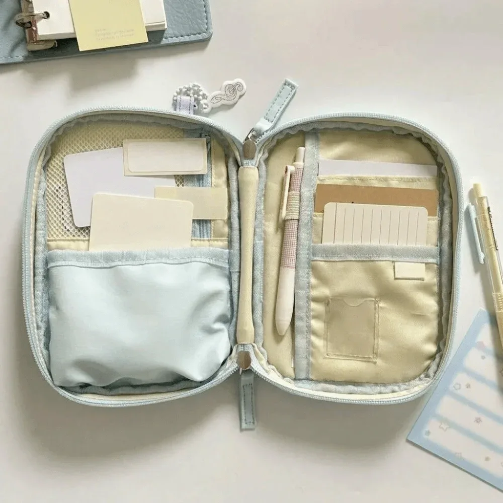 porte-passeport de style coréen, motif fraise, sac de rangement pour billets en forme de piano, multi-compartiments, à pois, portefeuille de voyage compact pour femme