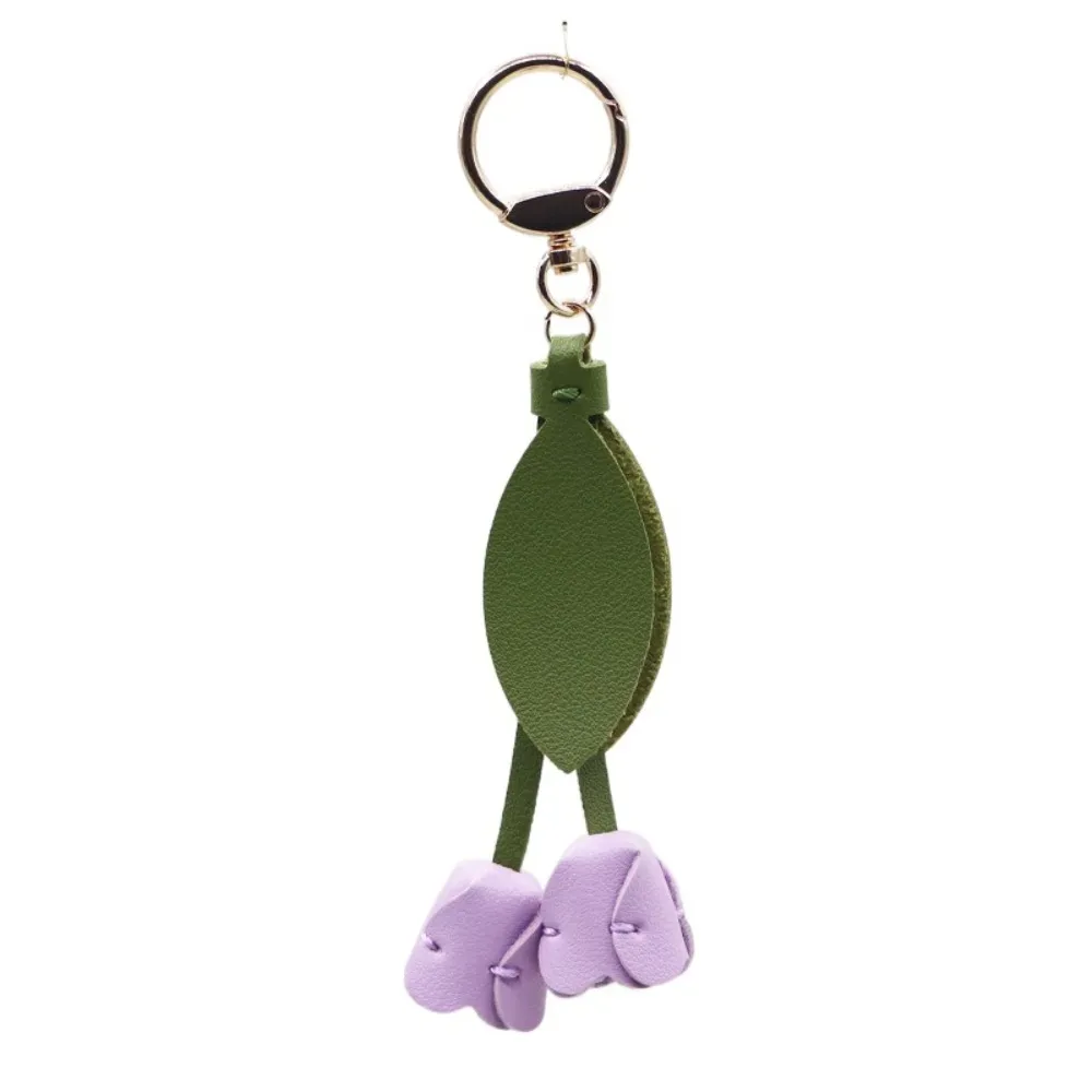 pendentif de sac tulipe douce, style coréen dopamine, décoration de sac à dos fraîche, accessoires assortis au sac, breloques de sac, cordon floral pour femme