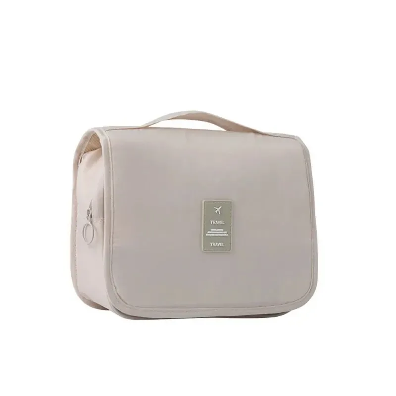 sac de maquillage suspendu multifonctionnel de voyage, avec sac lavable suspendu, sac de rangement portatif de séparation sèche et humide de grande capacité